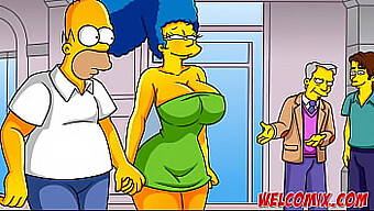 Estrela Milf Mais Sexy Dos Simpsons Com Desenhos Animados